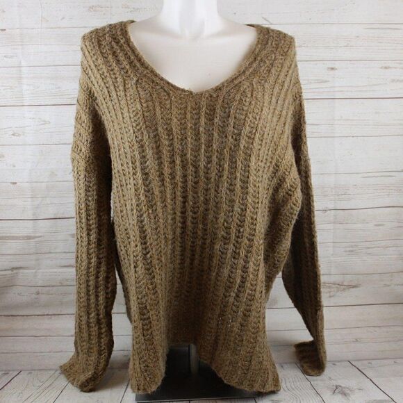𝅺POL Large Chunky Knit Pullover Oversized Sweater L - Picture 1 of 6